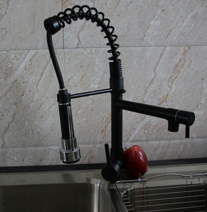 Vienna Classico Deck Mount Kitchen Sink Faucet with Pull Down Sprayer